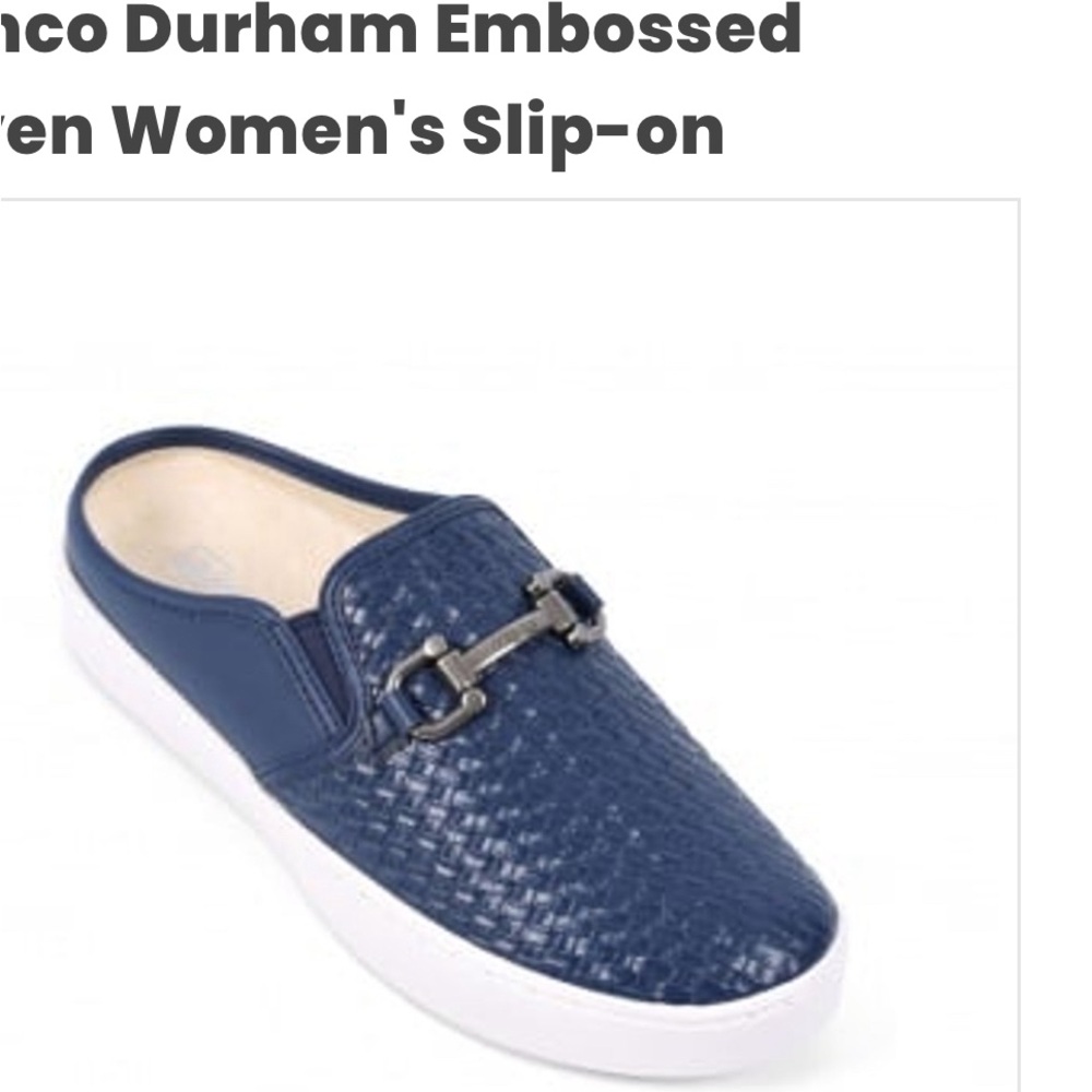 Spenco Durham Embossed Woven Women's Slip-on Flats with Open Back